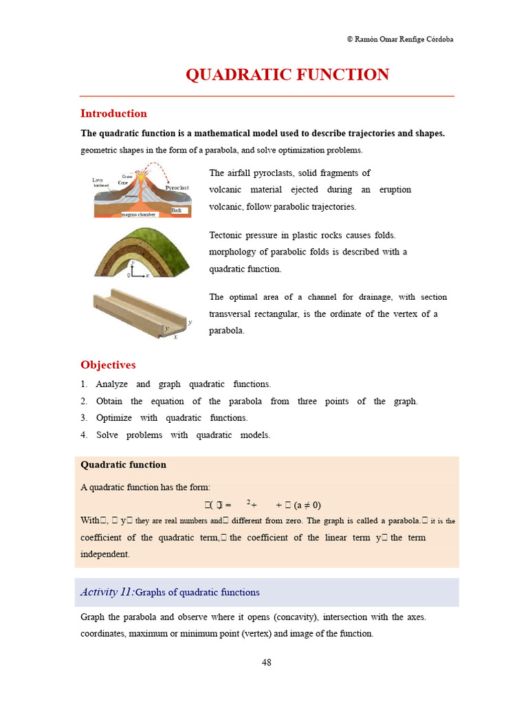 Understanding Quadratic Functions | PDF | Function (Mathematics ...