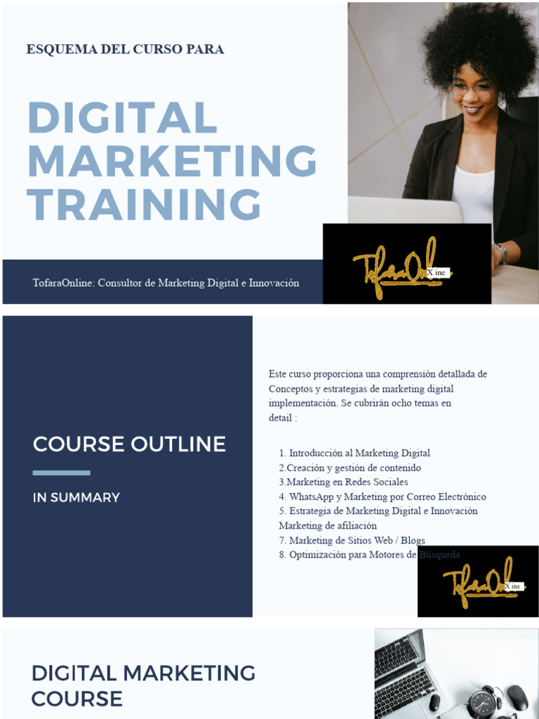 Esquema Del Curso de Marketing Digital | PDF | Publicidad digital ...