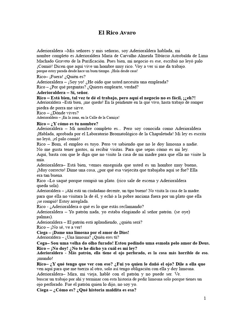 El Rico Avaro | PDF | Espiritualidad | Creencia religiosa y doctrina