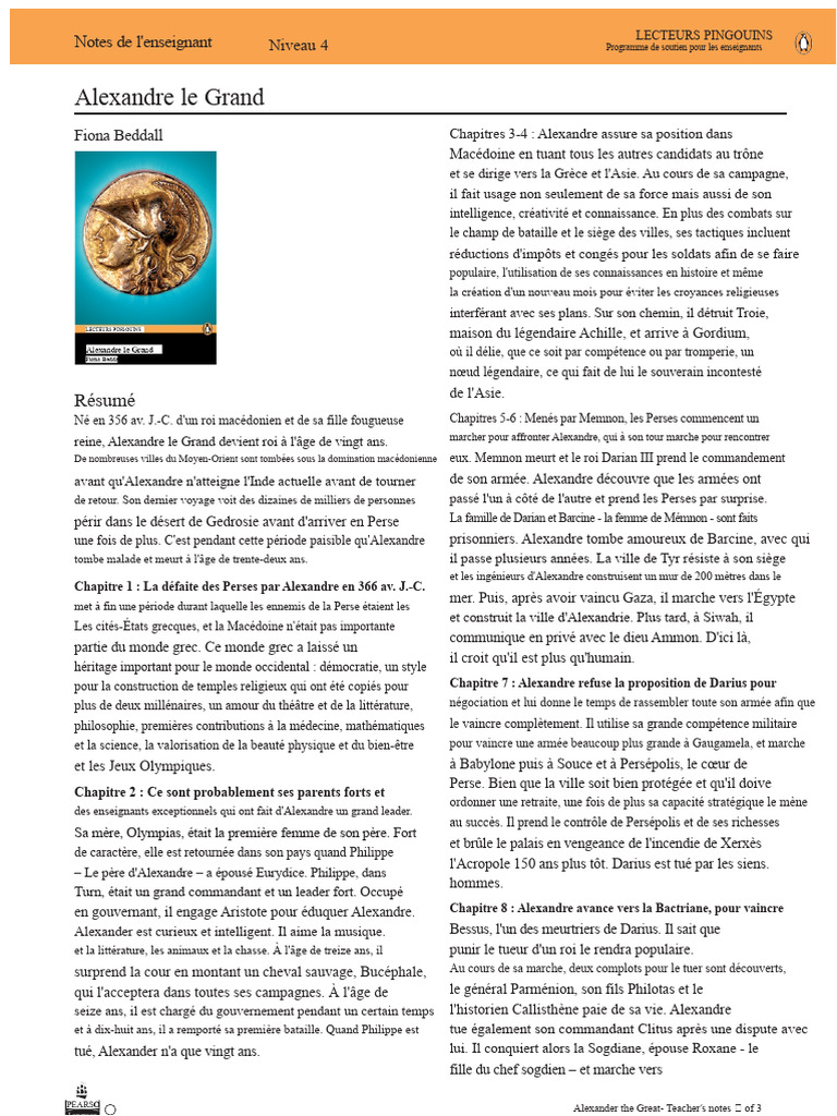 Alexandre le Grand : Stratégies et Conquêtes | PDF | Alexandre le Grand ...