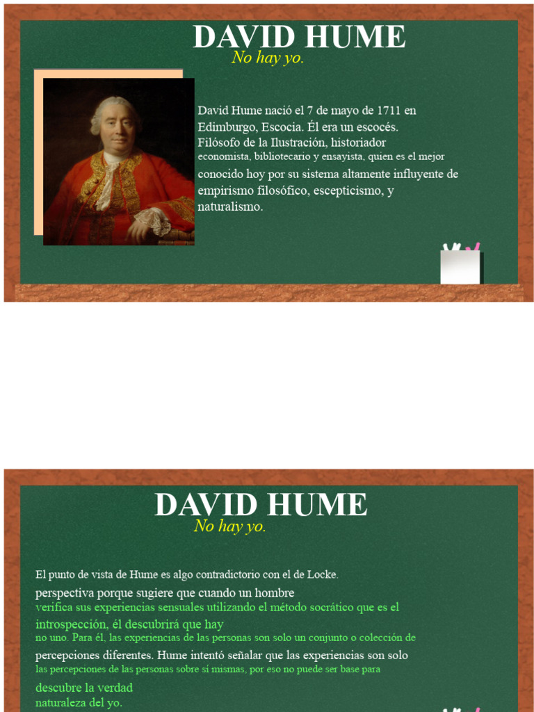 David Hume: La Negación del Yo | PDF | David Hume | Epistemología