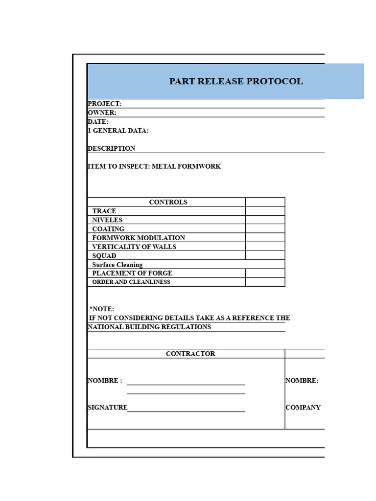 Construction Quality Control Protocols | PDF | Beam (Structure ...