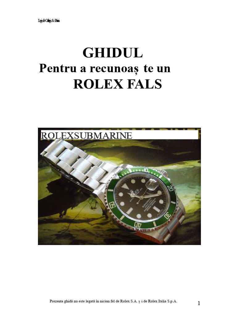 Guidafake Rolex | PDF