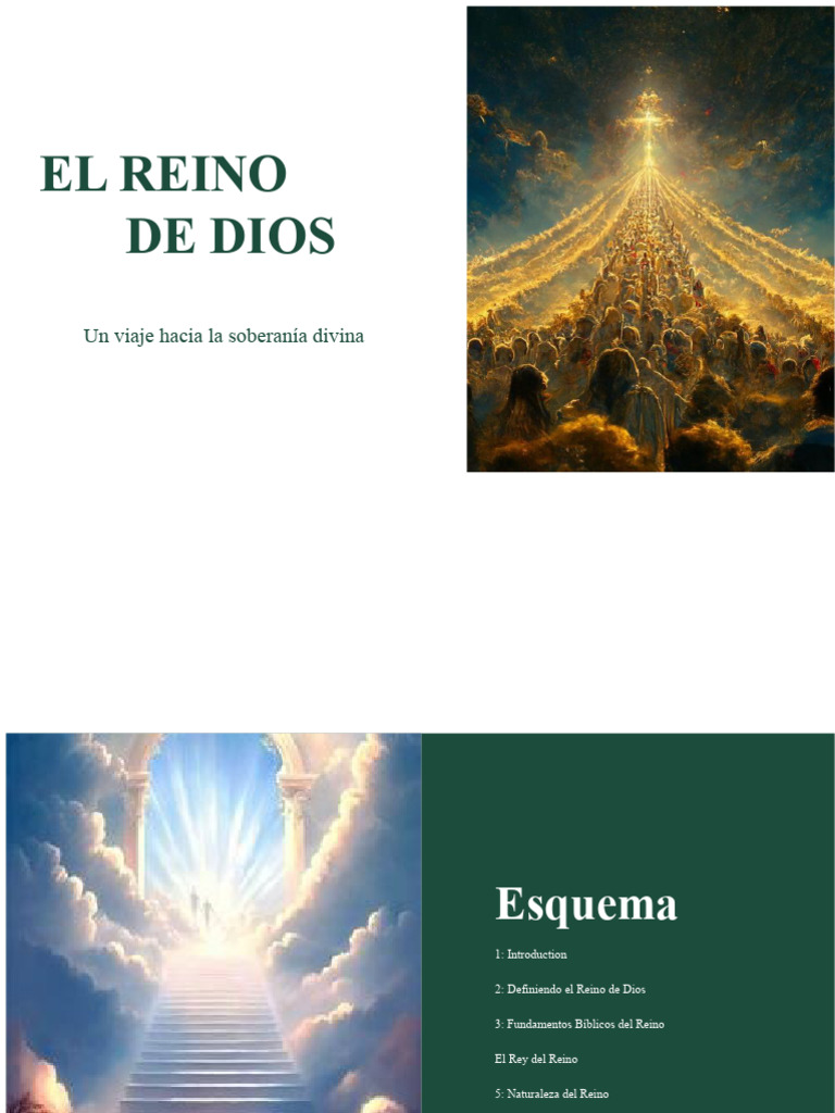 Entendiendo el Reino de Dios | PDF | Dios | Reinado y reino de dios