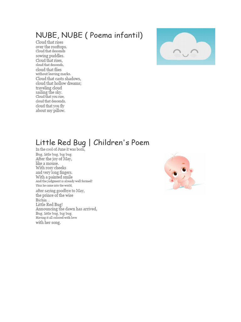 5 Illustrated Children's Poems | PDF