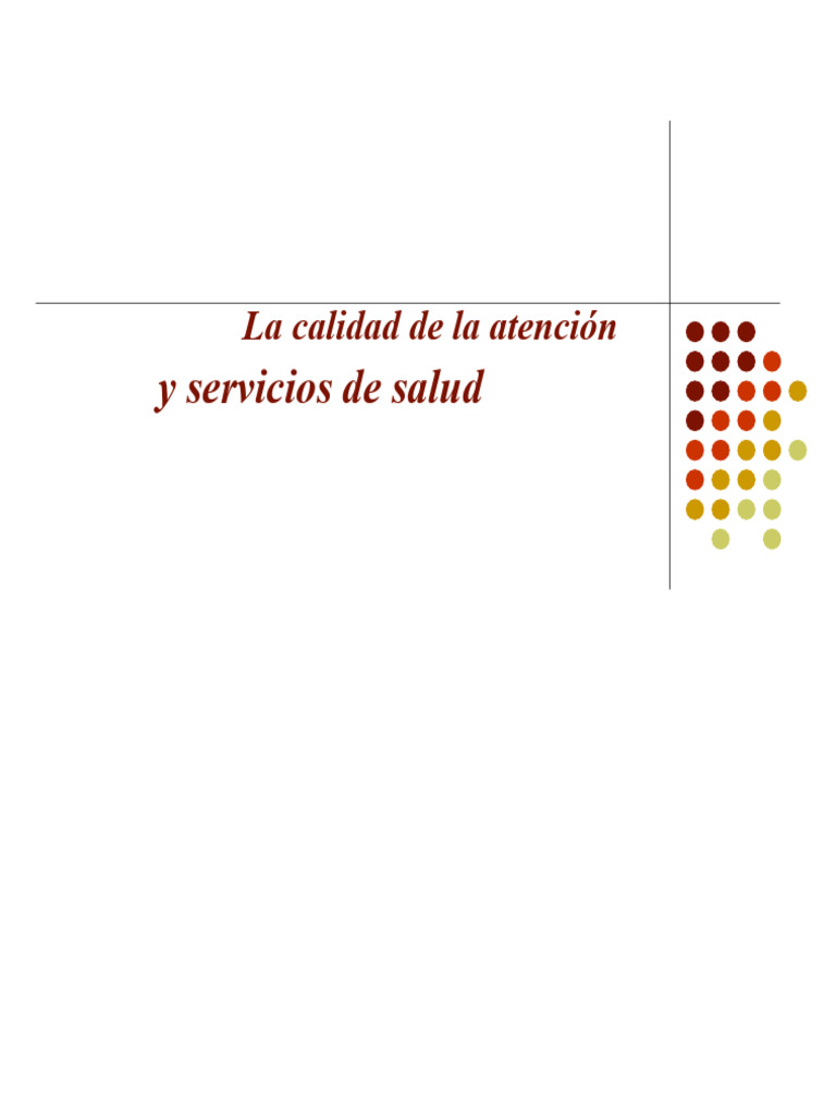 Calidad y Aseguramiento en Salud | PDF | Paradigma | Cuidado de la salud