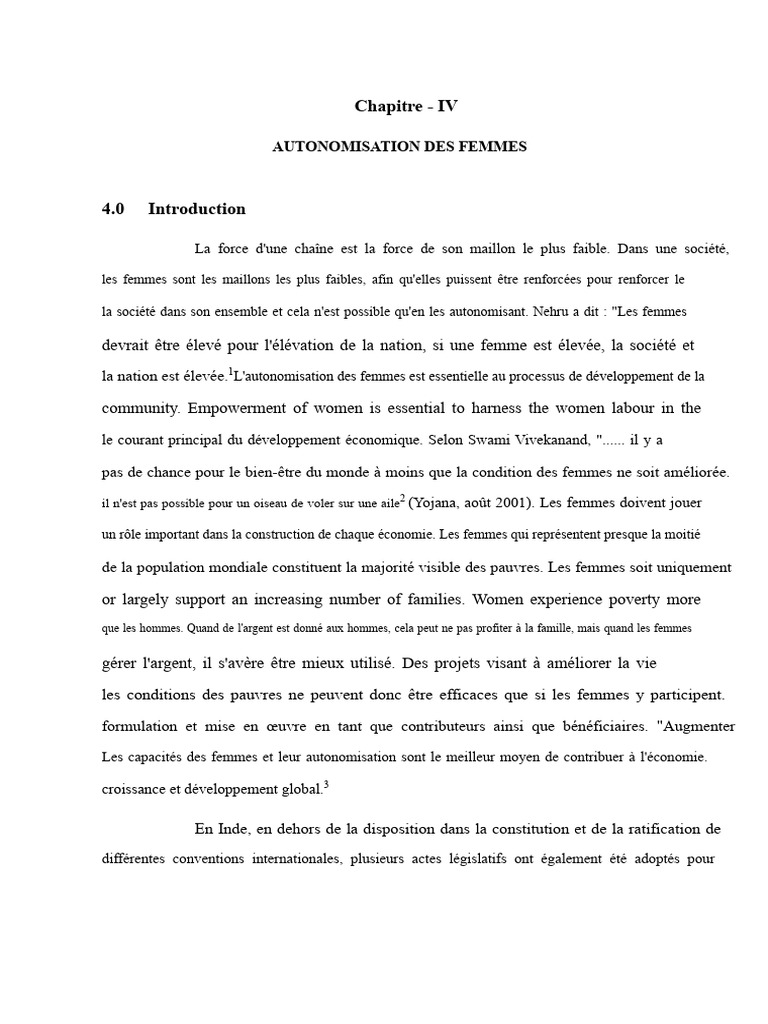 Autonomisation des femmes : enjeux et stratégies | PDF | Études des ...