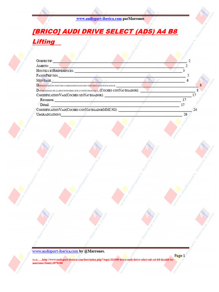 Retrofit Audi Drive Select A4 B8 2013 | PDF
