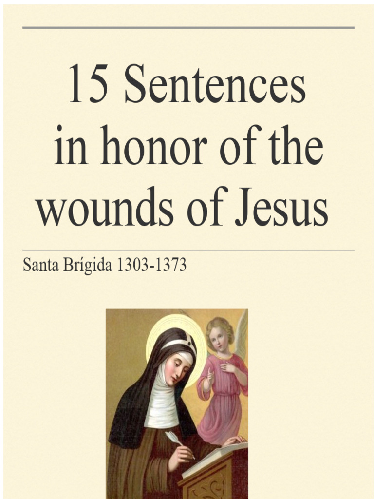 15 Prayers Honoring Jesus' Wounds | PDF | Jesus | Religious Belief And ...