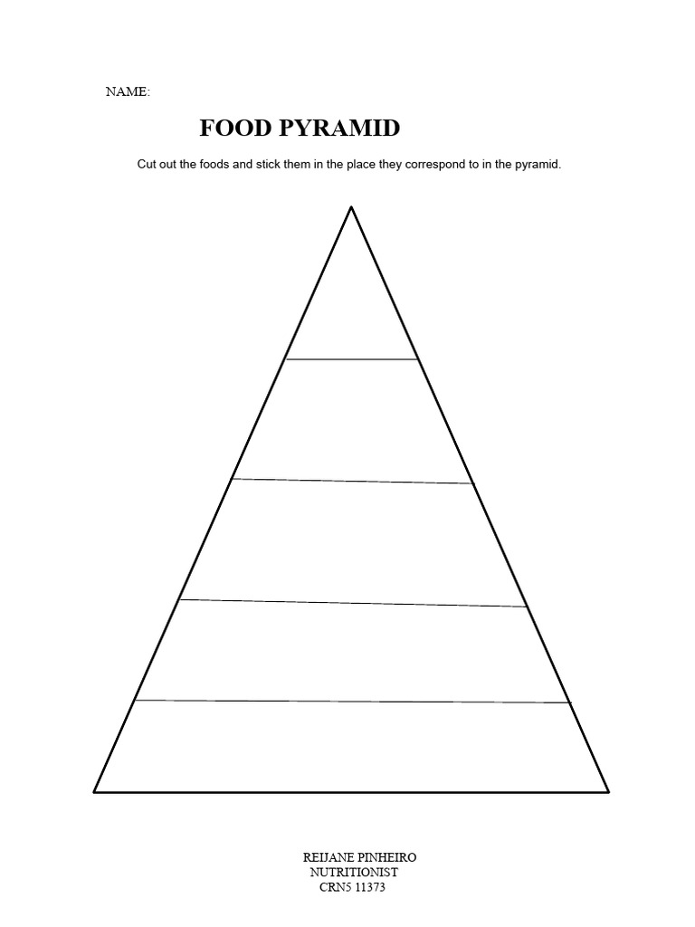 Food Pyramid Activity for Kids | PDF