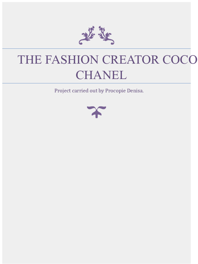 Coco Chanel: Revolutionizing Fashion | PDF | Fashion | Clothing