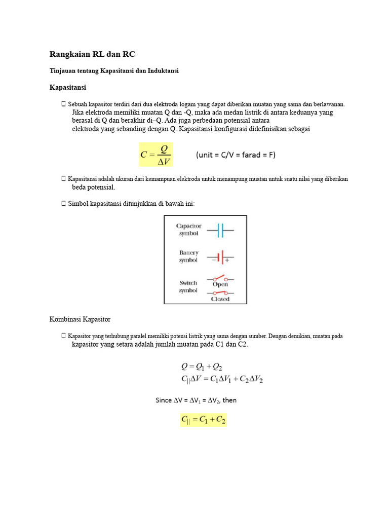 Catatan RLC Sirkuit | PDF