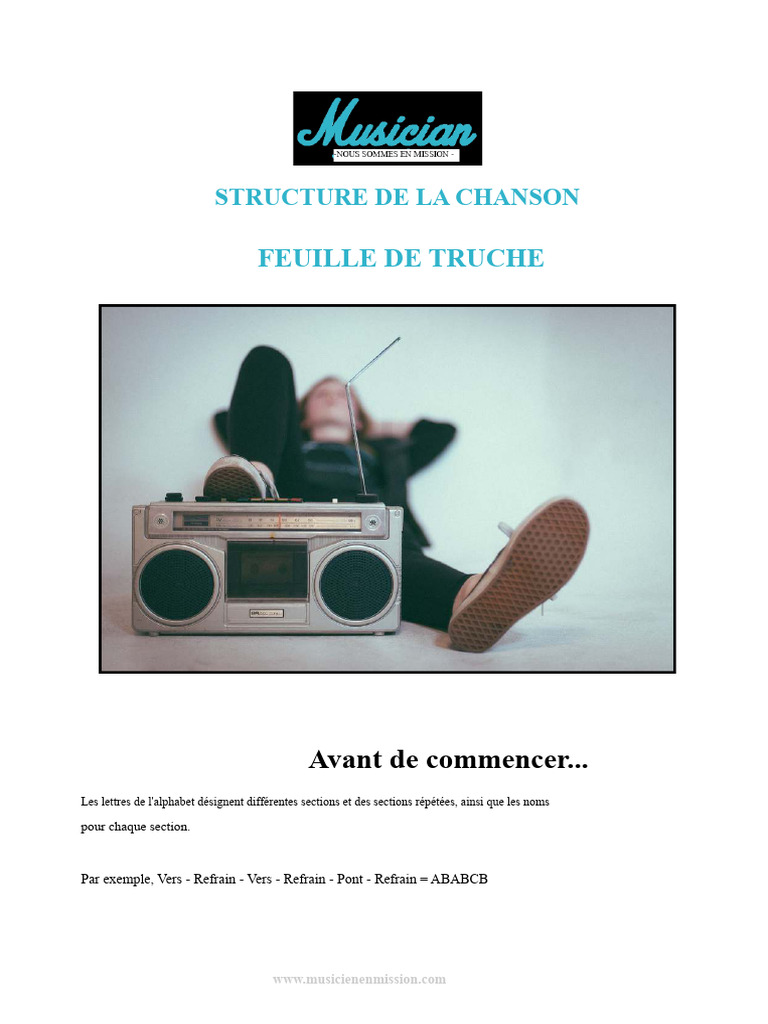 Structures de Chansons Populaires | PDF | Chansons | Formes musicales