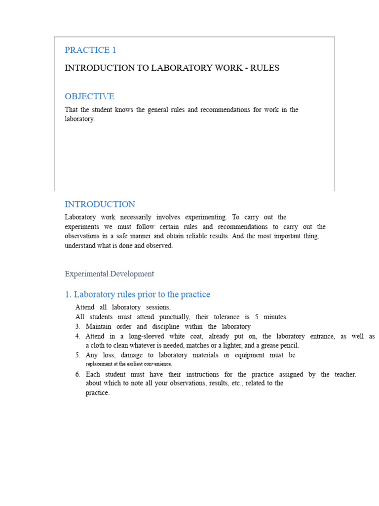 Practice 1. Induction | PDF | Experiment | Laboratories