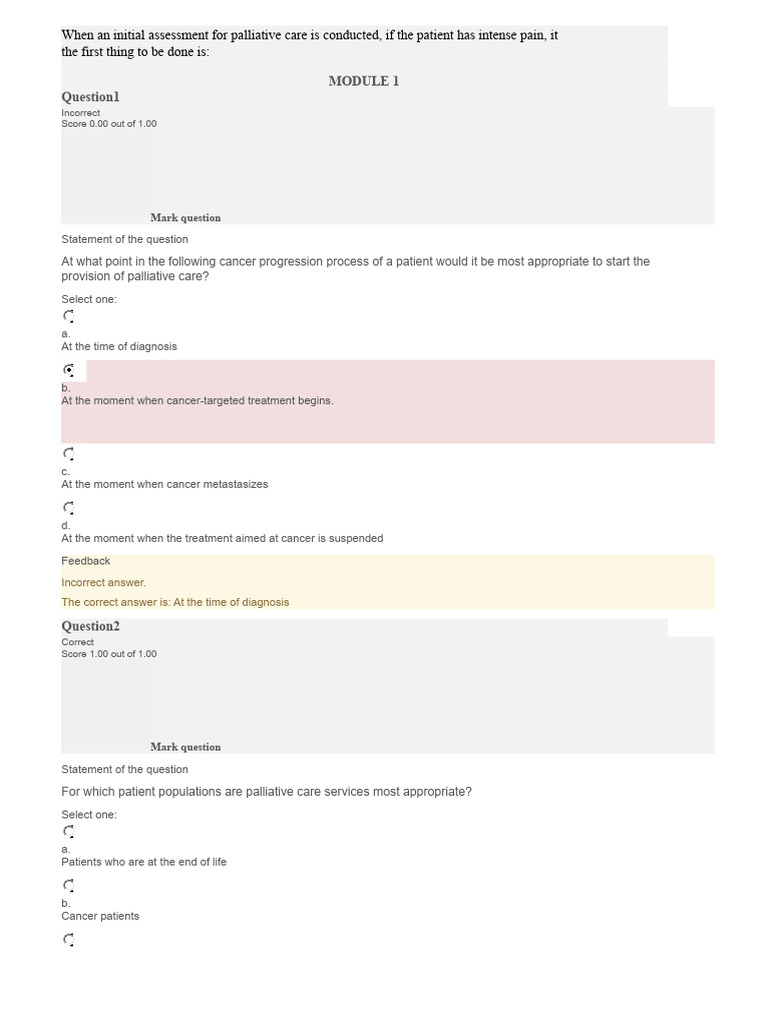 Palliative Care Assessment and Guidelines | PDF | Terminal Illness ...