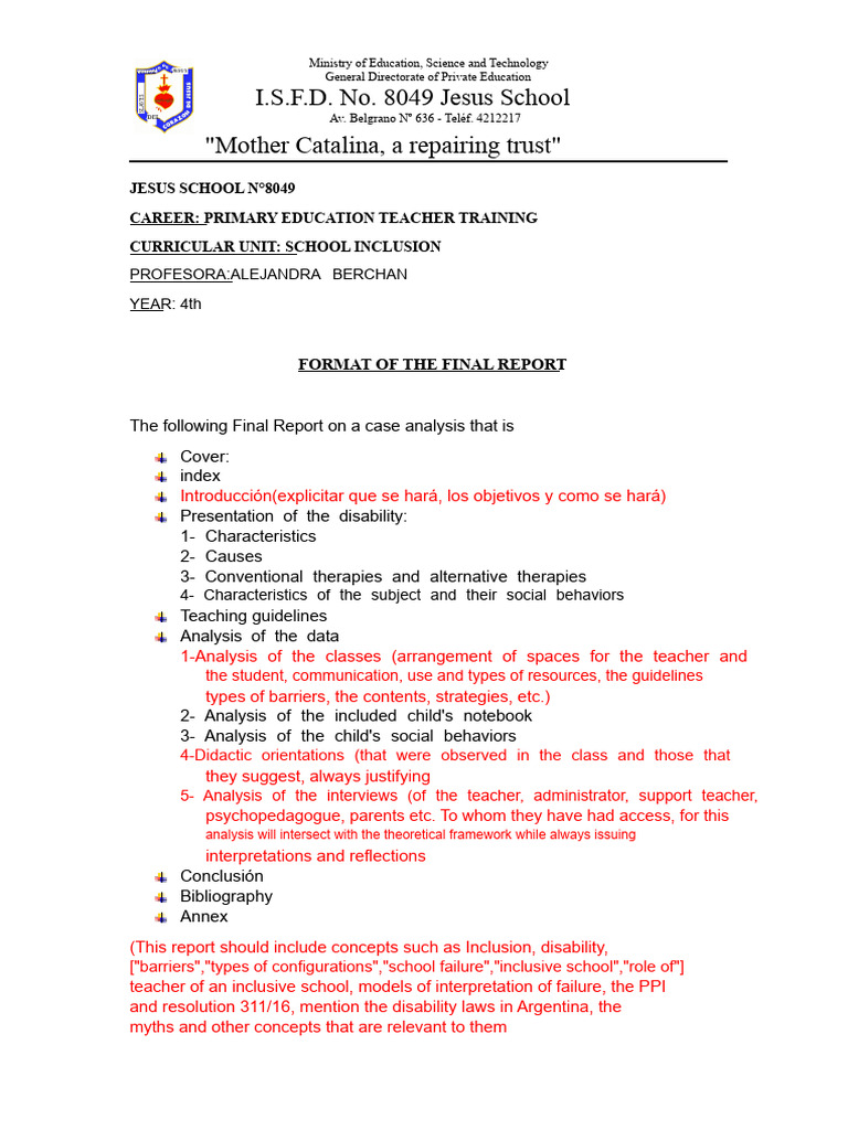 Inclusive Education Report: Disability Analysis | PDF