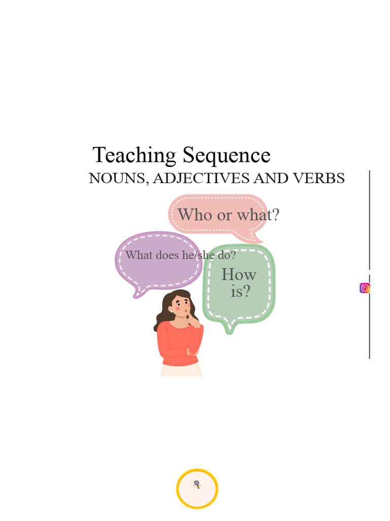 Nouns, Adjectives, and Verbs Teaching Guide | PDF | Adjective | Verb