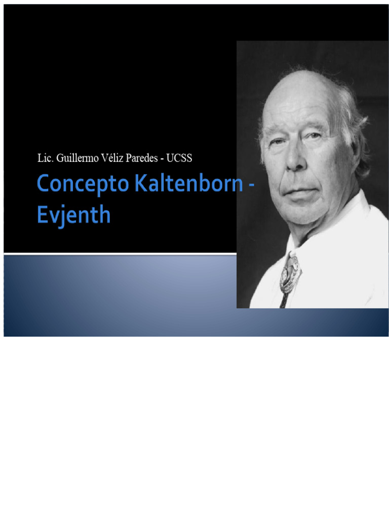 Kaltenborn - Evjenth | PDF
