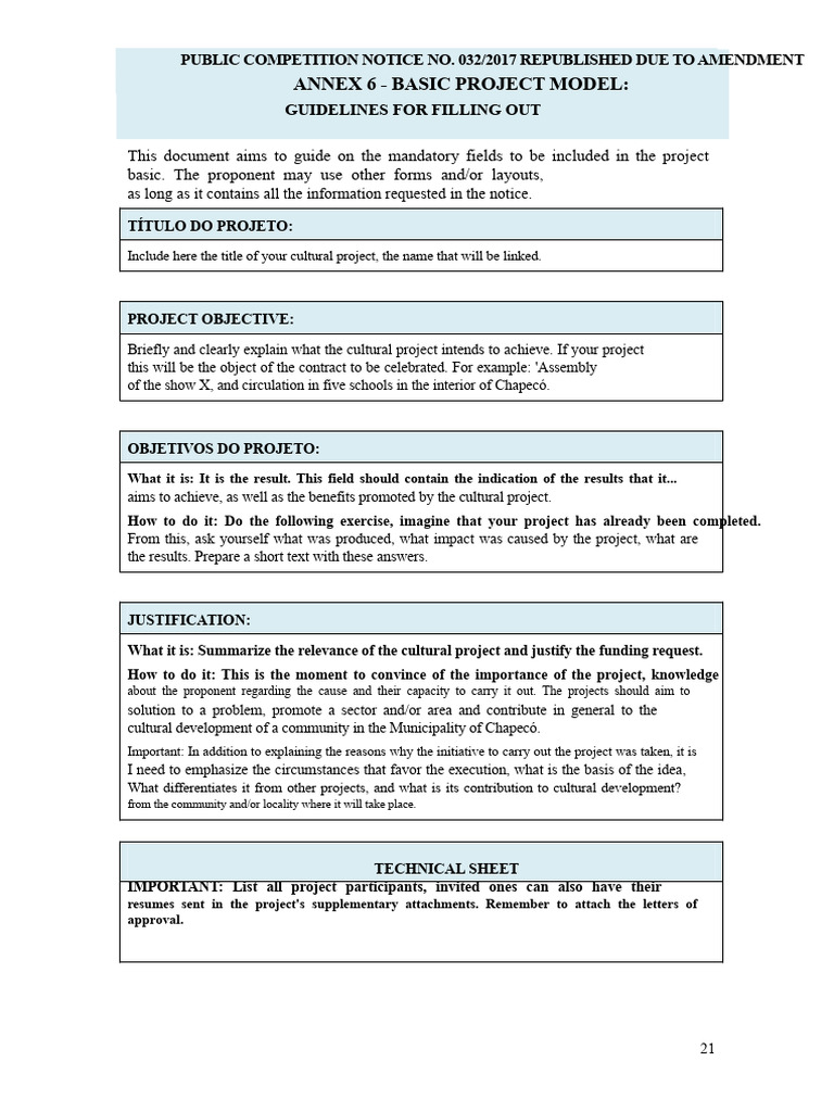 Guidelines for Cultural Project Proposals | PDF | Budget