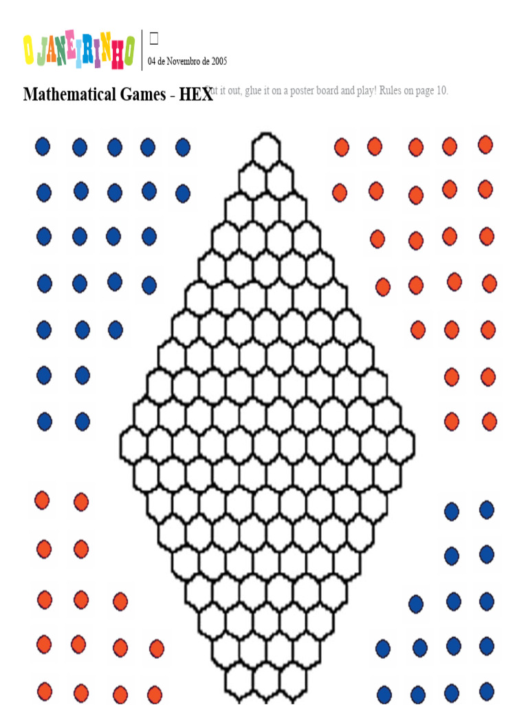 Hex Game to Print | PDF