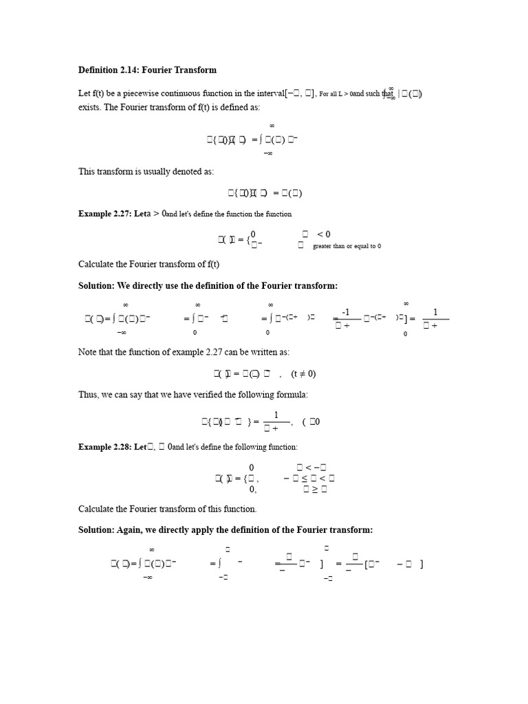 Understanding Fourier Transform Basics | PDF | Function (Mathematics ...