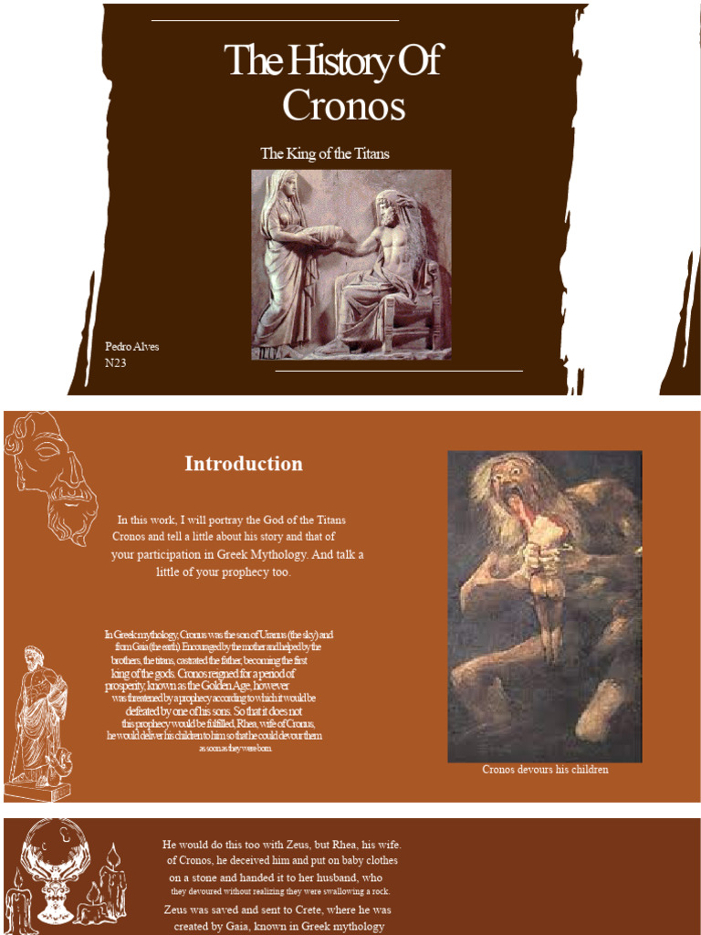 The History of Cronos | PDF | Zeus | Greek Underworld