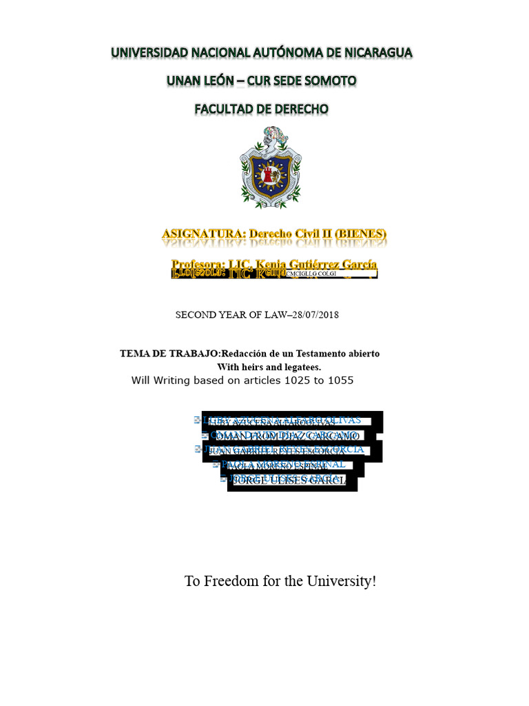 Open Will Drafting Guide with Heirs | PDF | Will And Testament ...