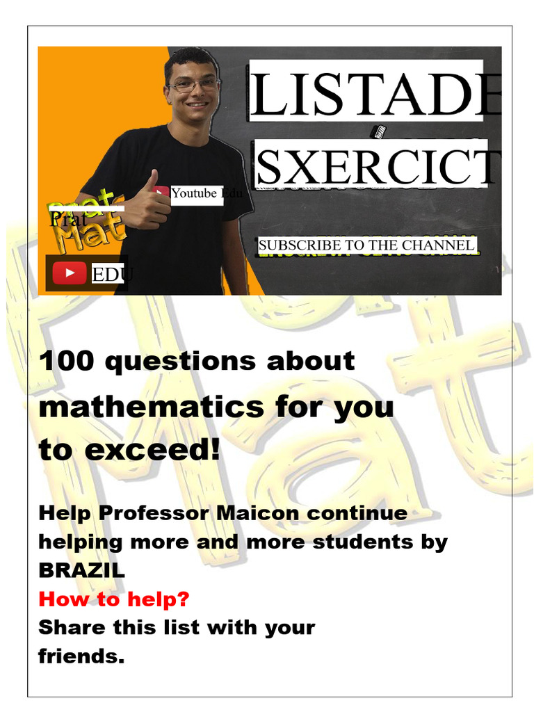 100 Math Questions to Boost Skills | PDF | Subtraction | Area