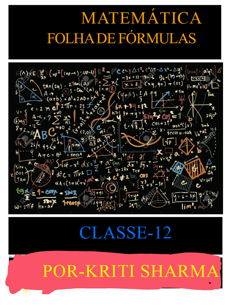 Fórmulas de Matemática para Classe 12 | PDF