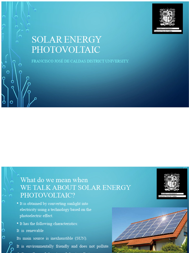 Understanding Photovoltaic Solar Energy | PDF