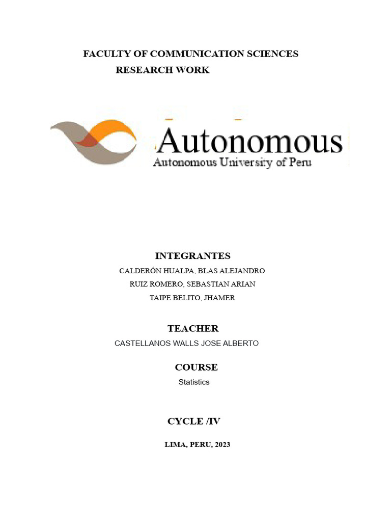 STATISTICAL REPORT.docx | PDF | Extraversion And Introversion | Survey ...
