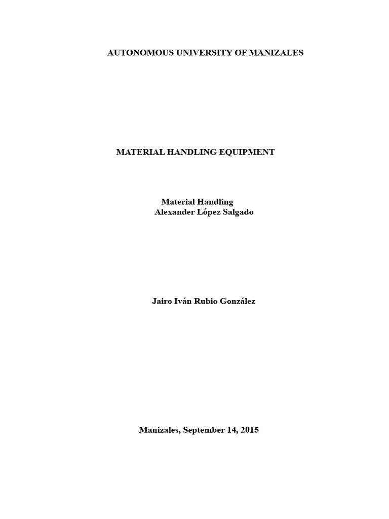 Material Handling Equipment Overview | PDF | Crane (Machine) | Forklift