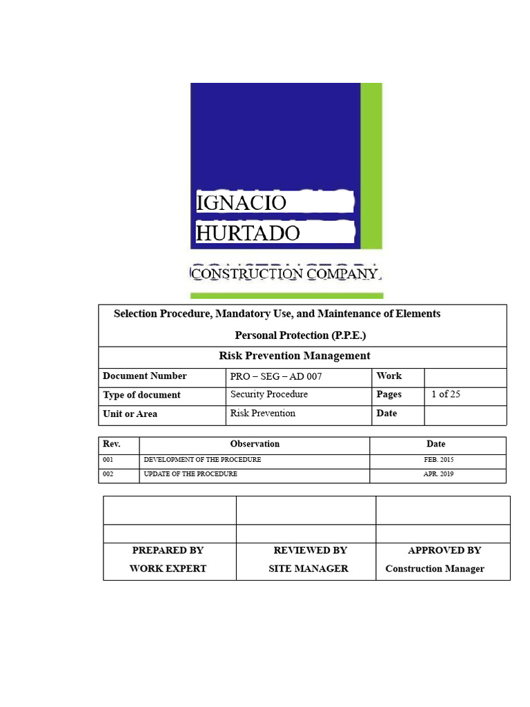 PPE Selection and Maintenance Guide | PDF | Personal Protective Equipment