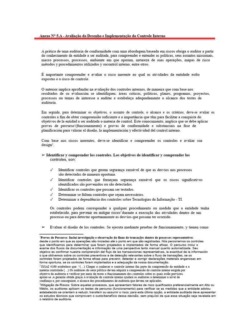 Avaliação de Controle Interno e Auditoria | PDF | Tecnologia da ...