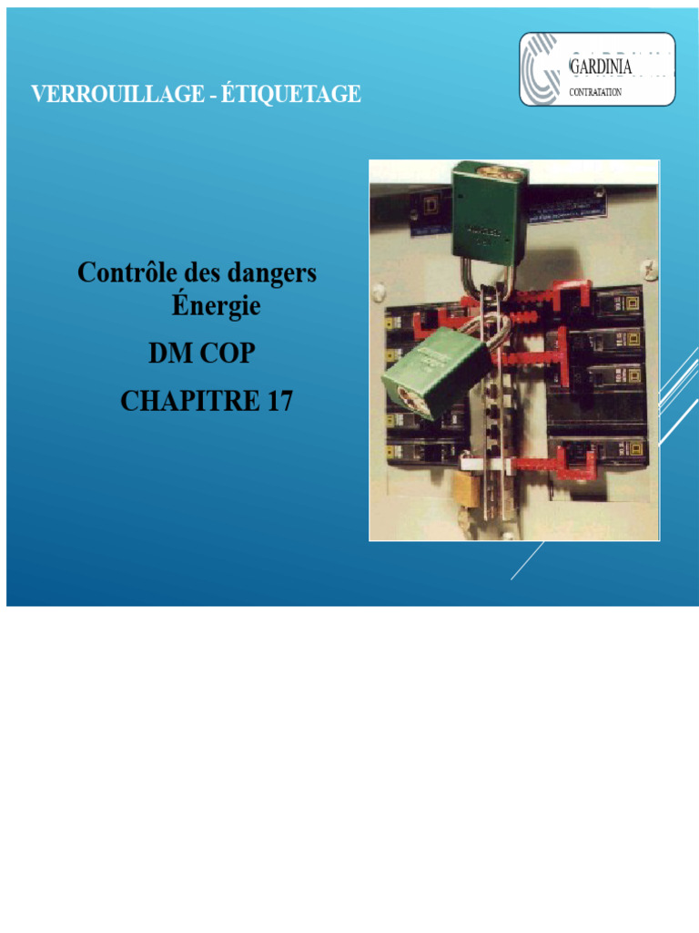 Sécurité LOTO : Procédures et Dangers | PDF | Énergie pneumatique | Soupape