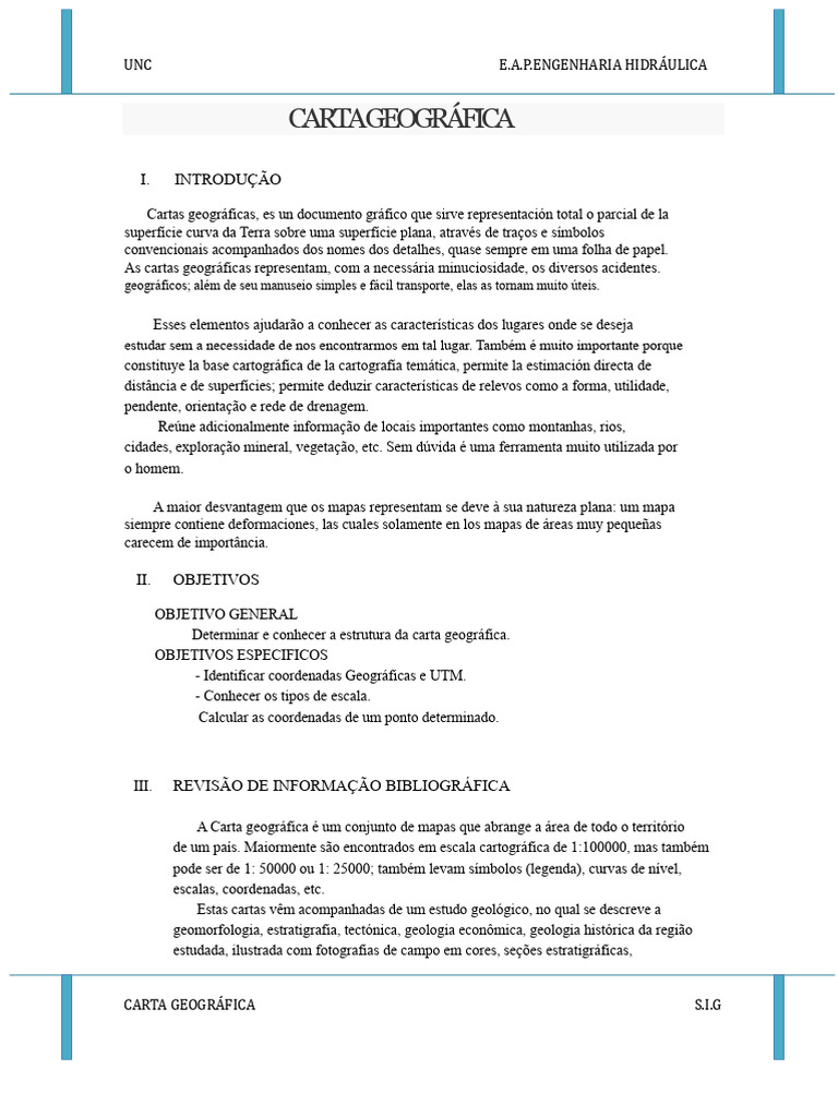 Estrutura e Função da Carta Geográfica | PDF | Mapa | Geografia