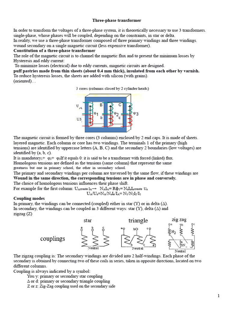 Understanding Three-Phase Transformers | PDF | Transformer ...