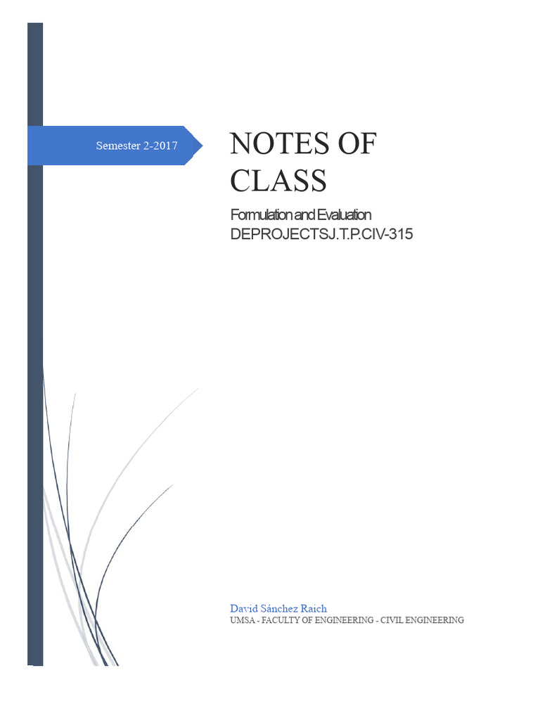 Project Formulation & Evaluation Guide | PDF | Net Present Value ...