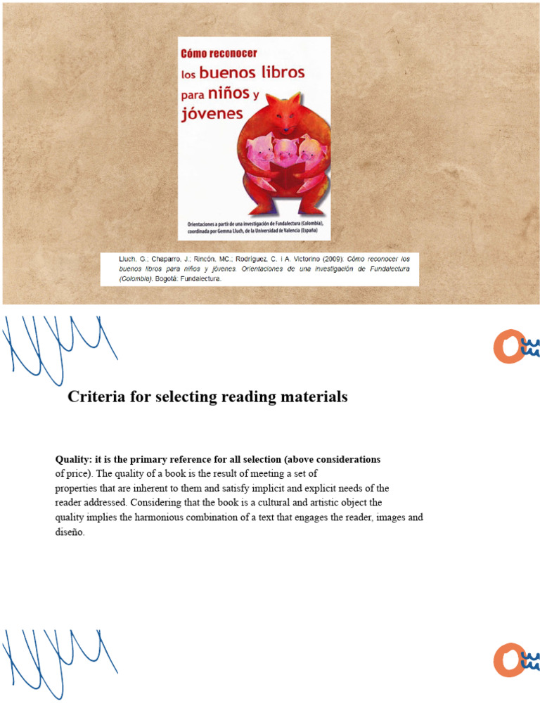 Selecting Quality Reading Materials | PDF | Narrative | Books