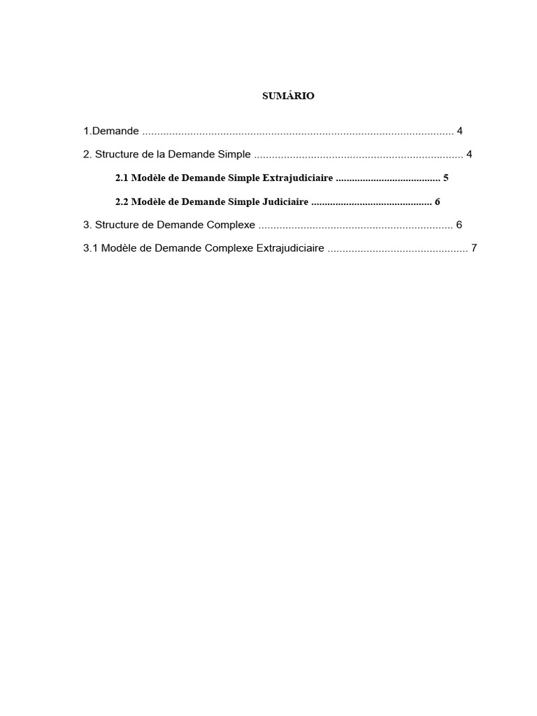 Modèles de Demande Judiciaire et Extrajudiciaire | PDF | Écriture ...