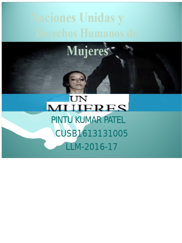 Derechos Humanos de Las Mujeres | PDF | Relaciones internacionales ...