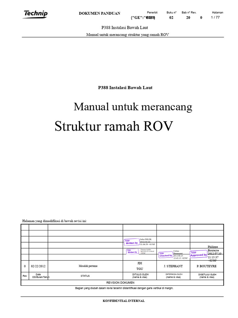 Panduan Instalasi Struktur Ramah ROV | PDF