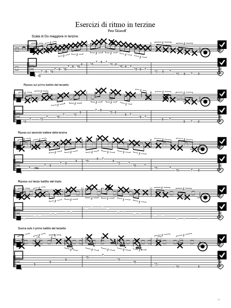 Esercizi Ritmici | PDF