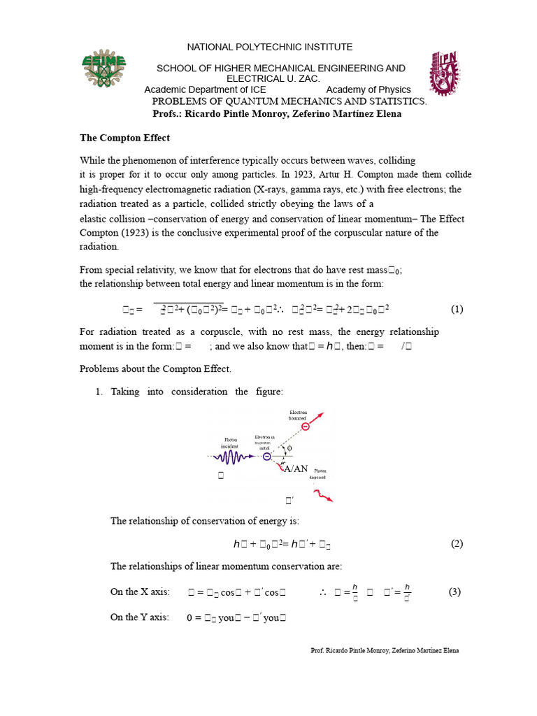 2. The Compton Effect | PDF | Electron | Electronvolt