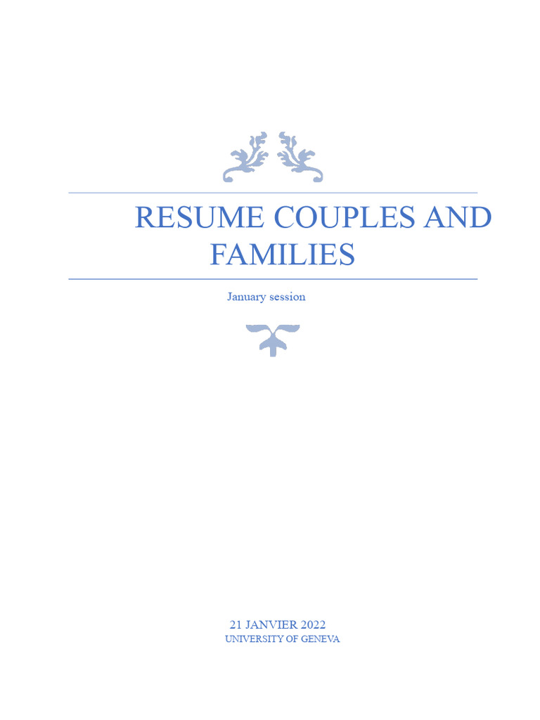 Overview of Family Therapy Concepts | PDF | Family Therapy | Psychotherapy