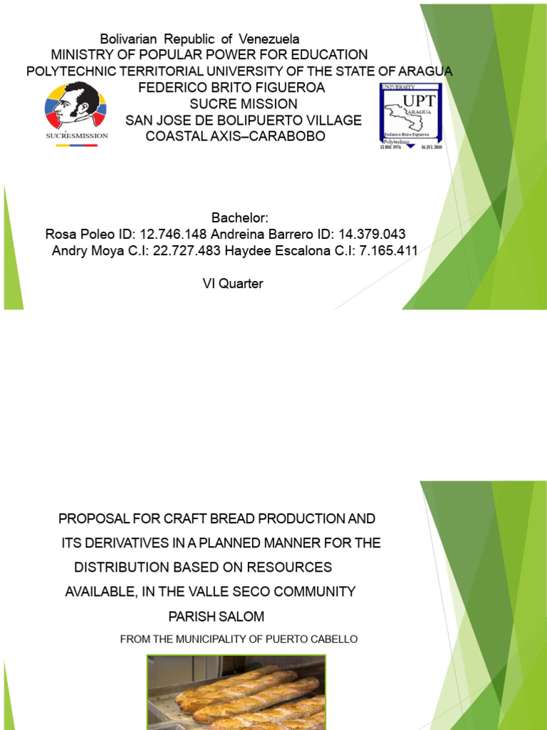Community-Based Bread Production Proposal | PDF