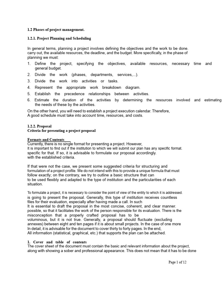 Project Management Planning Guide | PDF | Project Management | Budget