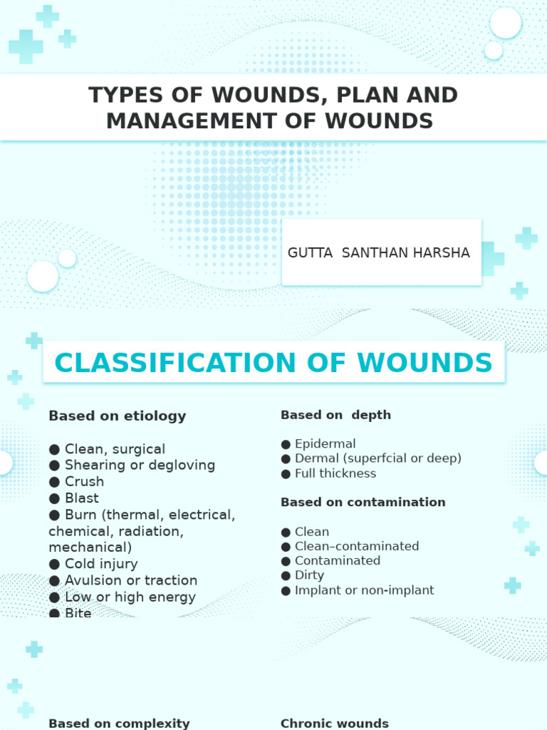Comprehensive Wound Management Guide | PDF | Wound | Medical Specialties