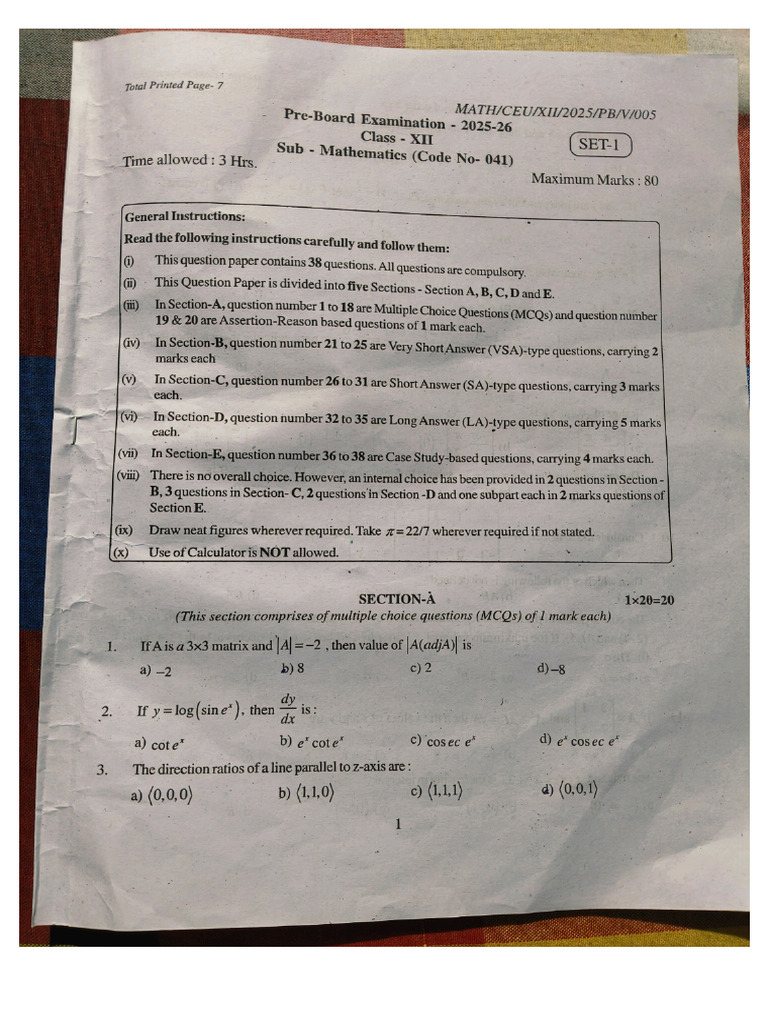 Math PB 1 | PDF