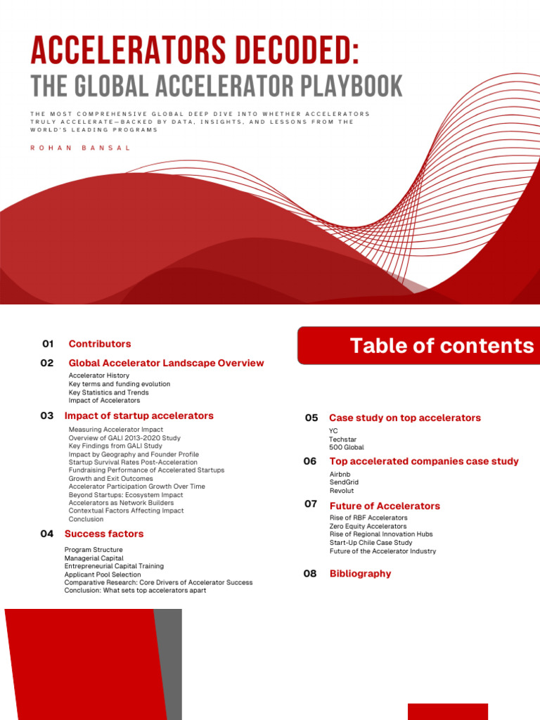 Accelerators Decoded- Global Accelerator Playbook 2025 | PDF | Startup ...